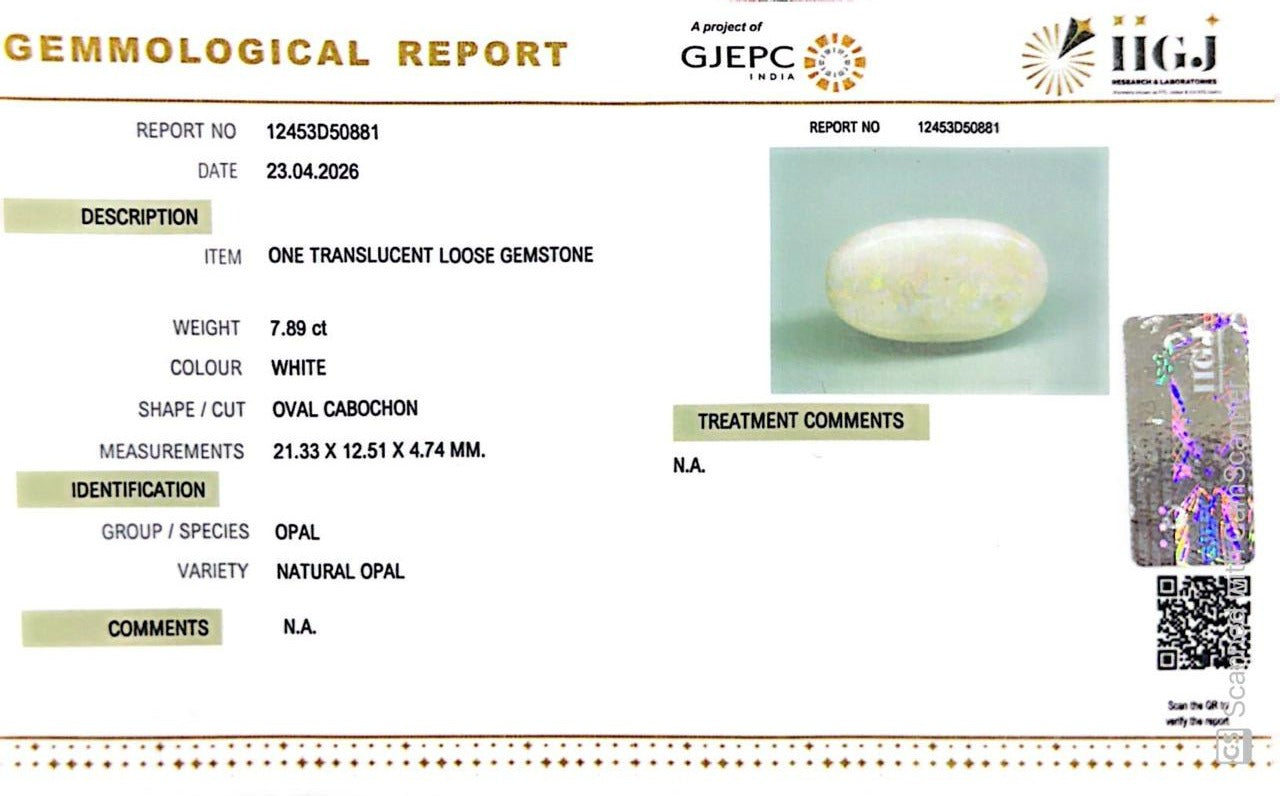 Australian Opal – The Gem of Radiant Fire, Rarity & Intuition 7.89 CT