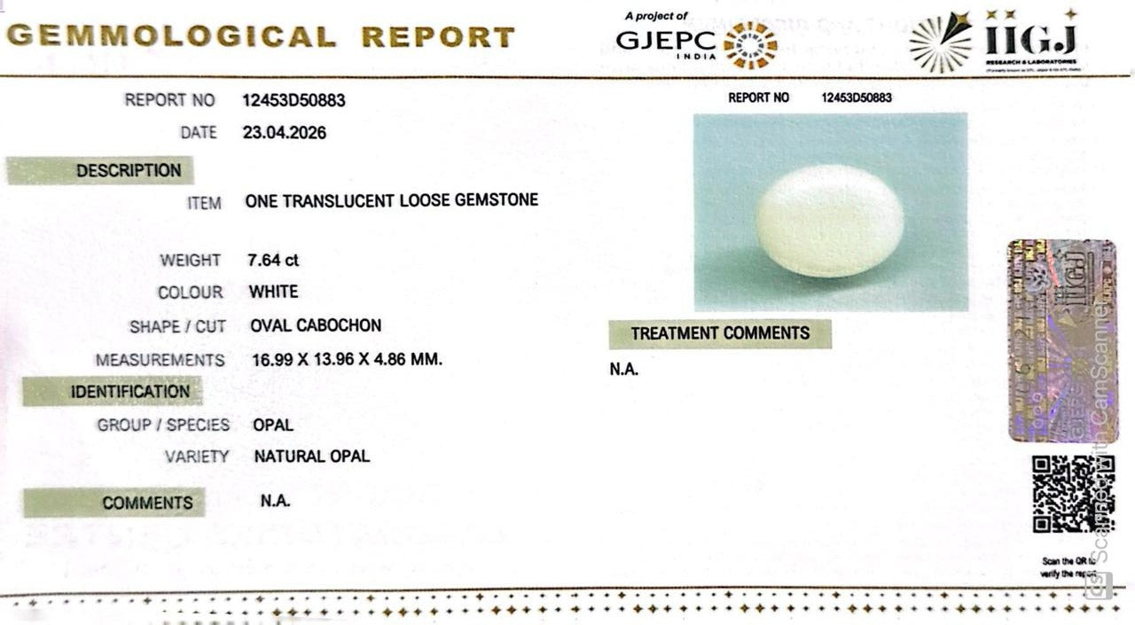 Australian Opal – The Gem of Radiant Fire, Rarity & Intuition 7.64 CT