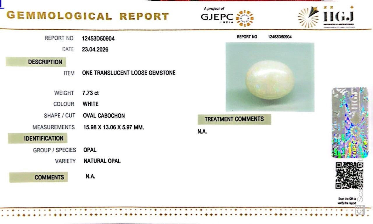 Australian Opal – The Gem of Radiant Fire, Rarity & Intuition 7.73 CT