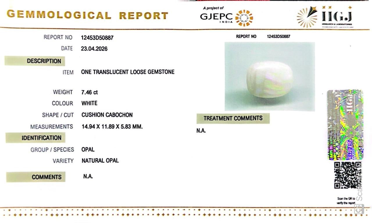Australian Opal – The Gem of Radiant Fire, Rarity & Intuition 7.46 CT