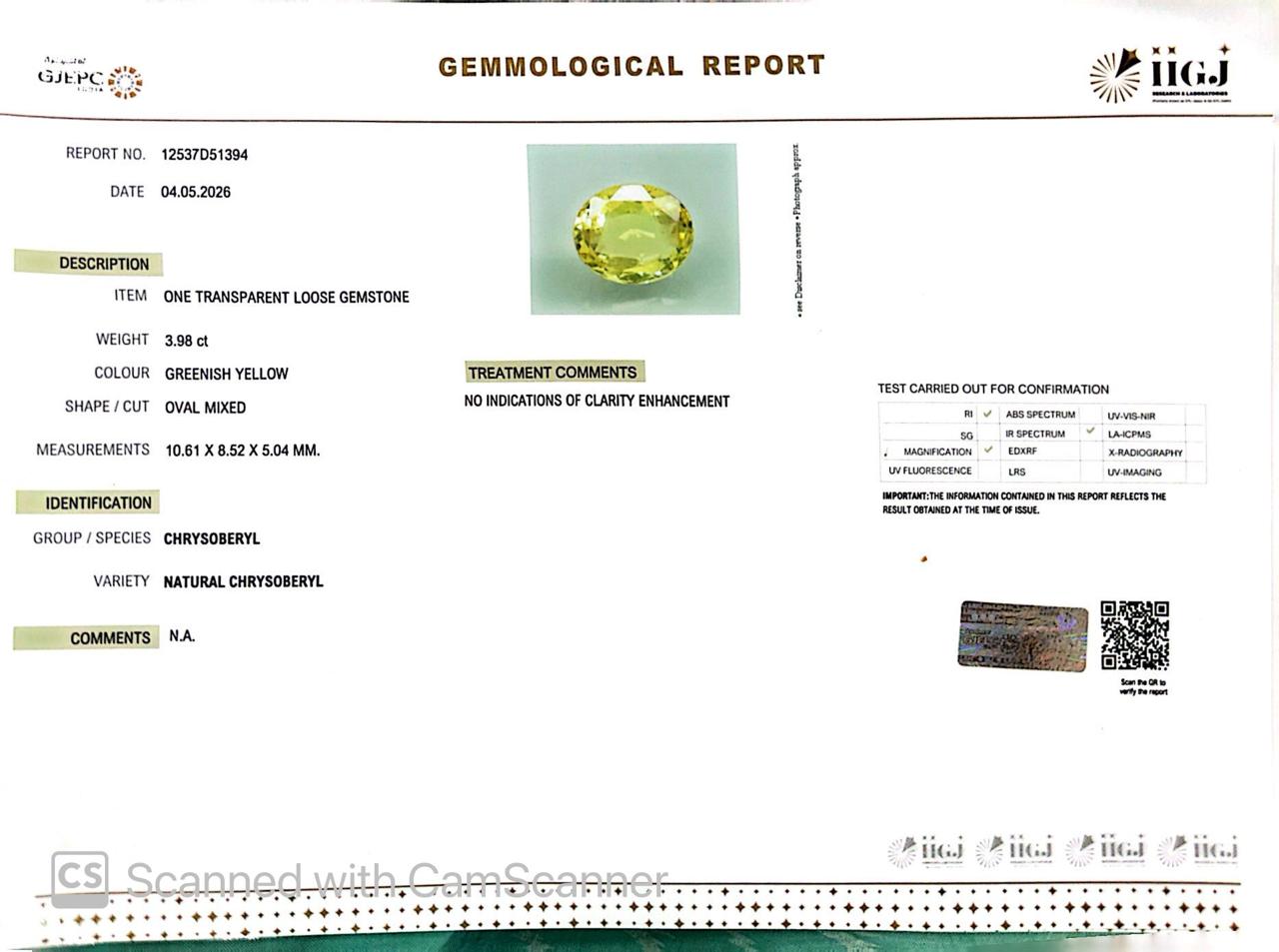 Green Tourmaline – Natural Crystal for Prosperity, Healing & Heart Chakra Balance 3.98 CT (Copy)