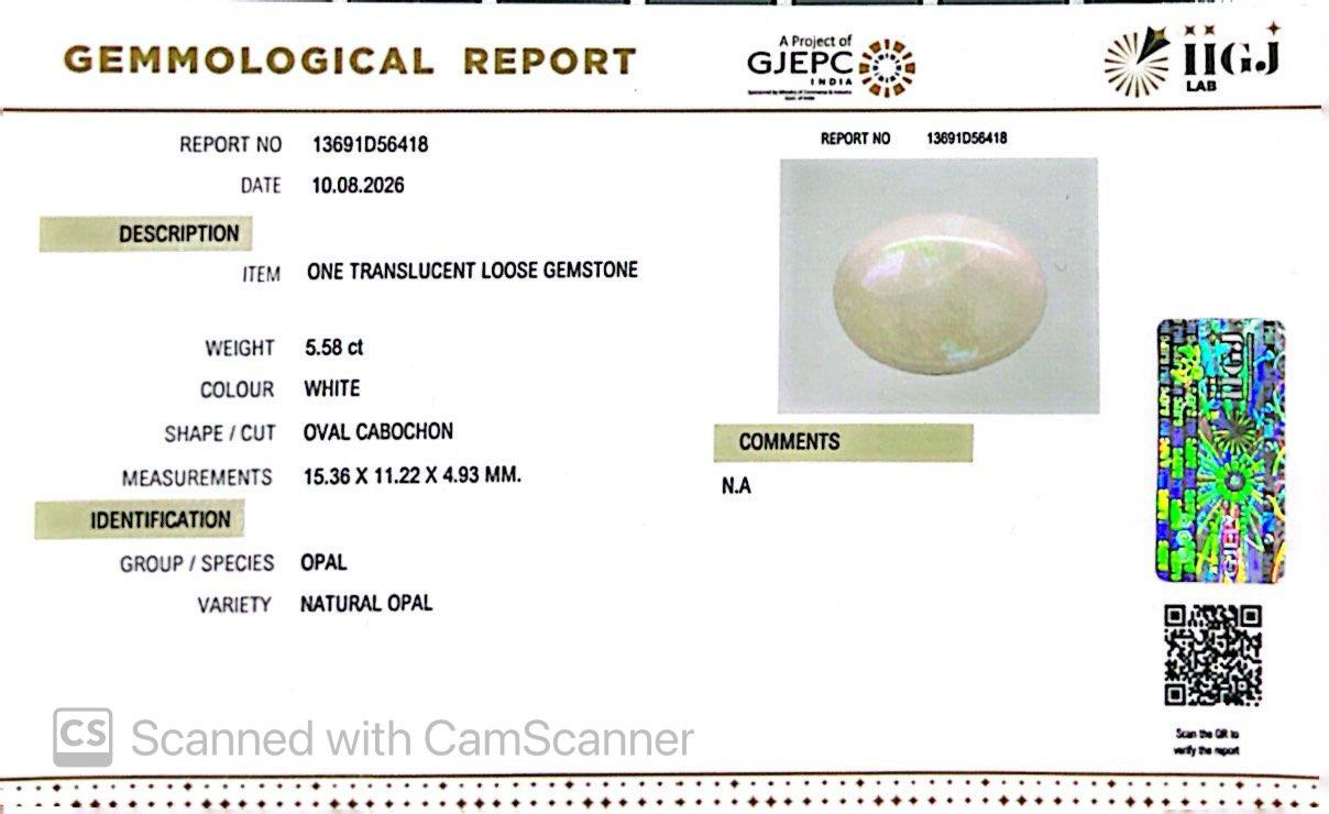 Natural Australian Opal 5.58CT