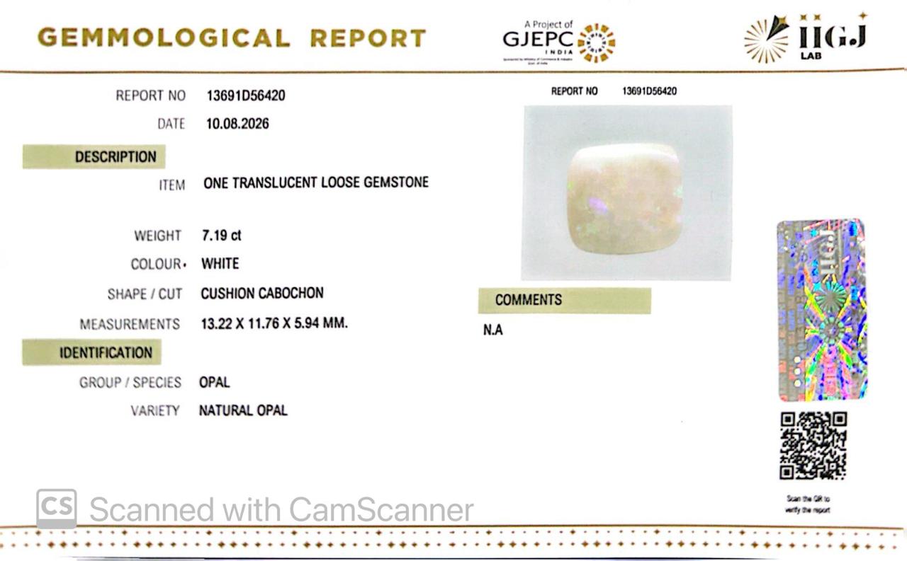 Natural Australian Opal 7.19CT