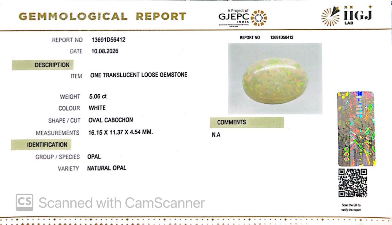 Natural Australian Opal 5.06CT