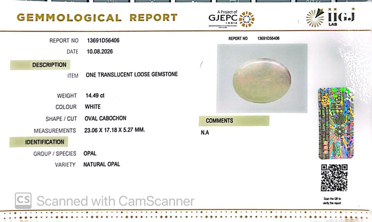 Natural Australian Opal 14.49CT