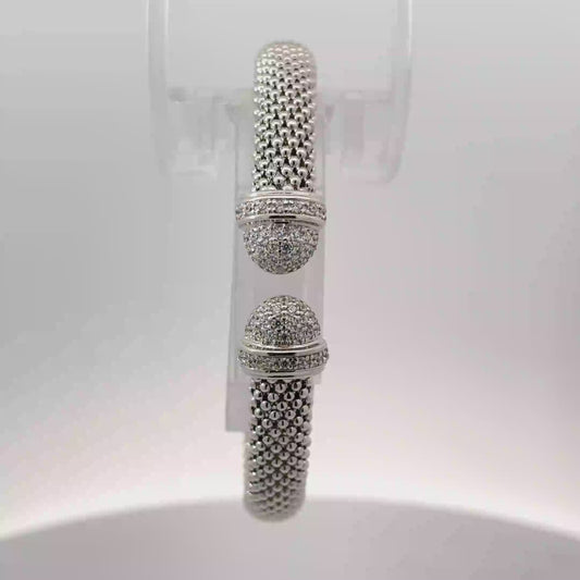 Italian Sterling Silver Bracelet – Timeless Elegance 17.700 gm