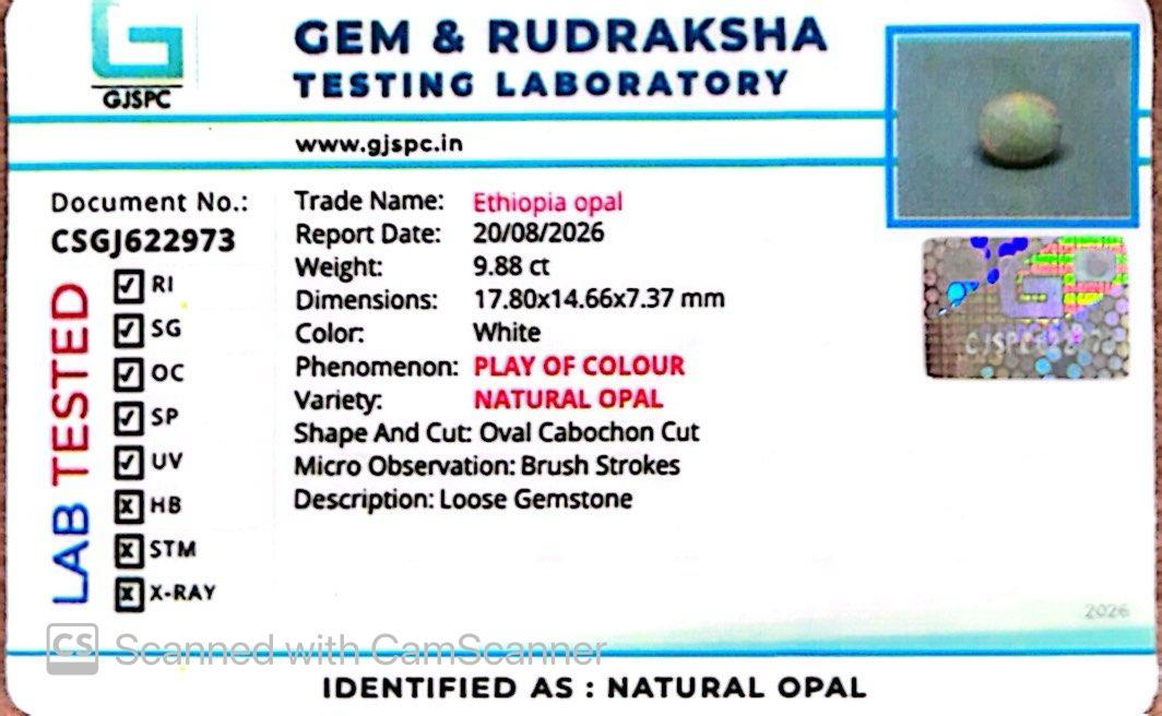 Ethiopian Opal Gemstones – Fire, Light & Mystical Beauty 9.88 CT