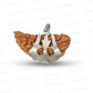 1 Mukhi Rudraksha Trishul Silver Locket
