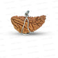 1 Mukhi Rudraksha Trishul Silver Locket