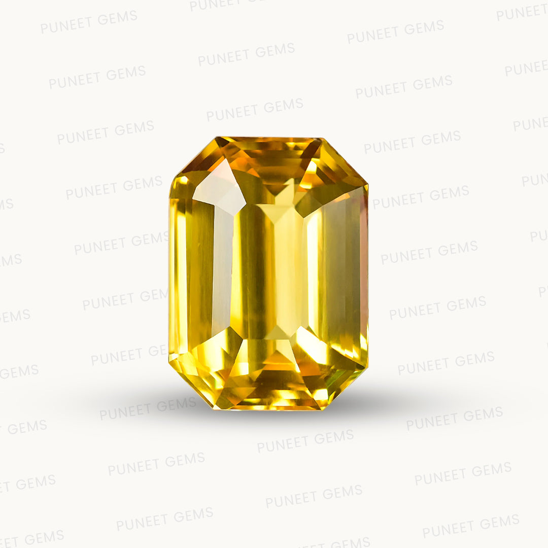 Natural Yellow Sapphire (Pukhraj) – Prosperity, Wisdom & Jupiter’s Blessing 10.14 CT