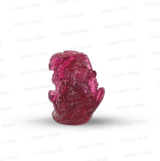 Natural Ruby Ganesh Ji Figure – Divine Blessings of Wisdom, Prosperity & New Beginnings 45.62 CT