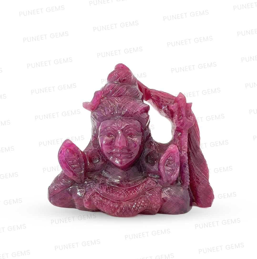 Natural Ruby Shiv Ji Figure – Divine Symbol of Power, Protection & Transformation 184.72 CT