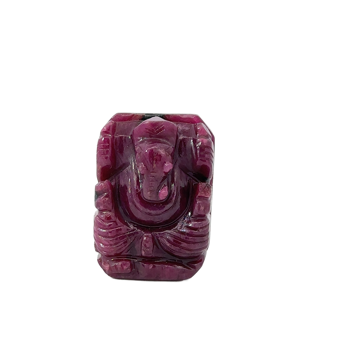 Natural Ruby Ganesh Ji Figure – Divine Blessings of Wisdom, Prosperity & New Beginnings 88.50 CT