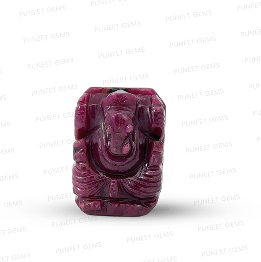 Natural Ruby Ganesh Ji Figure – Divine Blessings of Wisdom, Prosperity & New Beginnings 88.50 CT