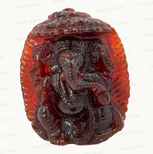 Natural Gomed Ganesh Ji Figure – Divine Protection, Wisdom & Prosperity Idol 875.34 CT