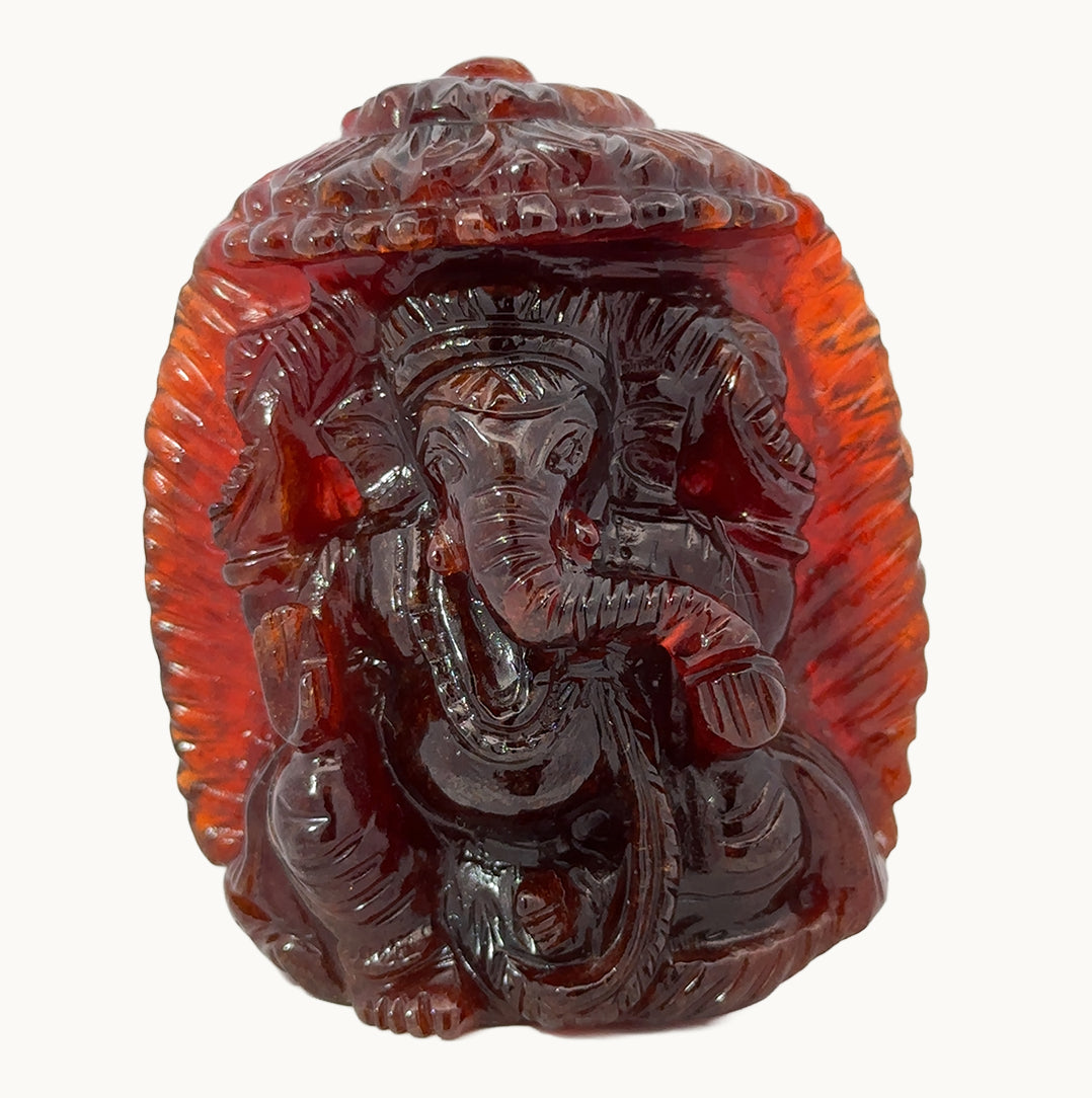 Natural Gomed Ganesh Ji Figure – Divine Protection, Wisdom & Prosperity Idol 875.34 CT