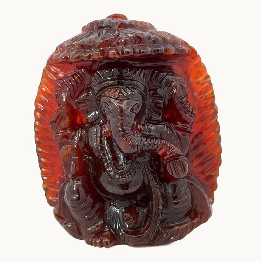 Natural Gomed Ganesh Ji Figure – Divine Protection, Wisdom & Prosperity Idol 875.34 CT