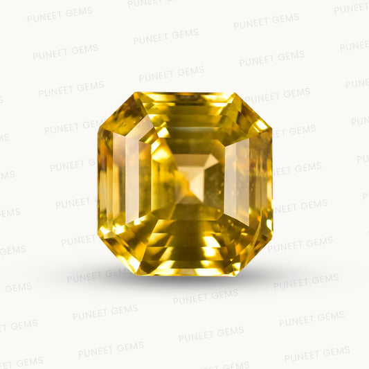 Natural Yellow Sapphire (Pukhraj) – Prosperity, Wisdom & Jupiter’s Blessing 12.11 CT