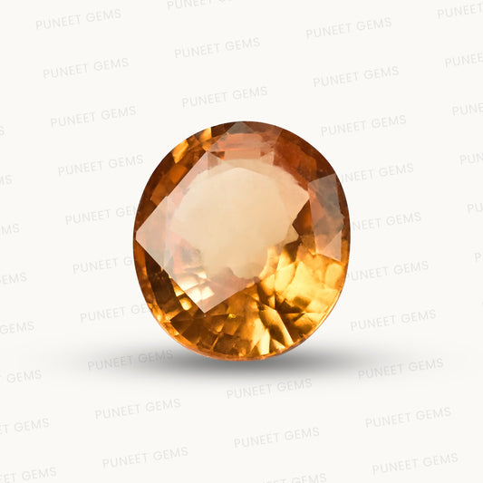 Siloni Gomed Gemstone – Natural Hessonite for Rahu Protection & Success 12.84 CT