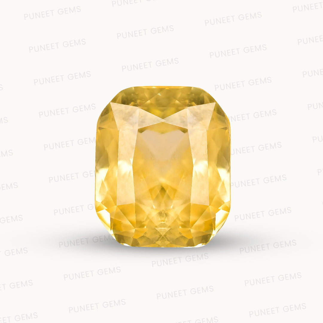 Natural Yellow Sapphire (Pukhraj) – Prosperity, Wisdom & Jupiter’s Blessing 15.03 CT
