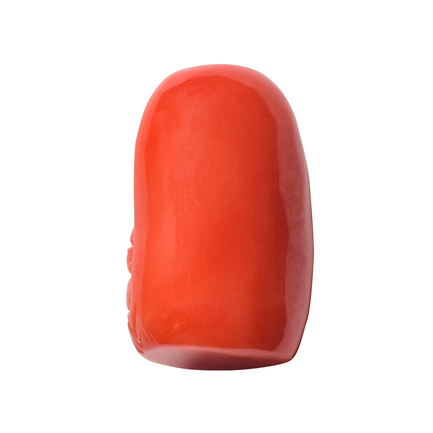 Coral Ganesh Gemstone Sculpture – Remover of Obstacles, Bringer of Strength & Success 15.68 CT