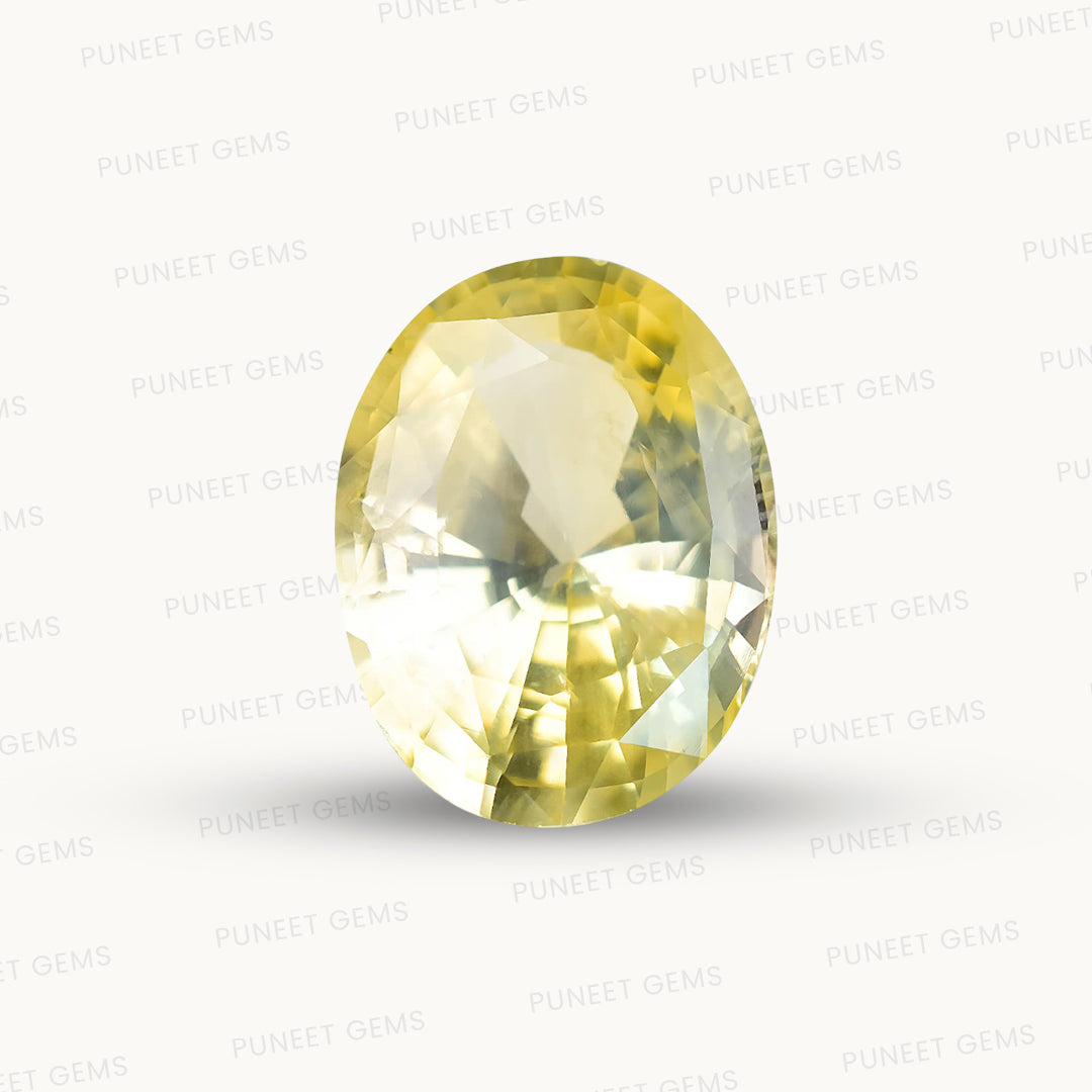 Natural Yellow Sapphire (Pukhraj) – Prosperity, Wisdom & Jupiter’s Blessing 17.09 CT