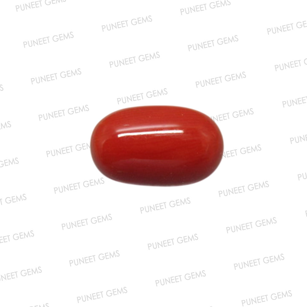 Natural Red Coral (Moonga) – Italy Origin – Certified & Untreated Gemstone for Mars Energy 4.20 CT