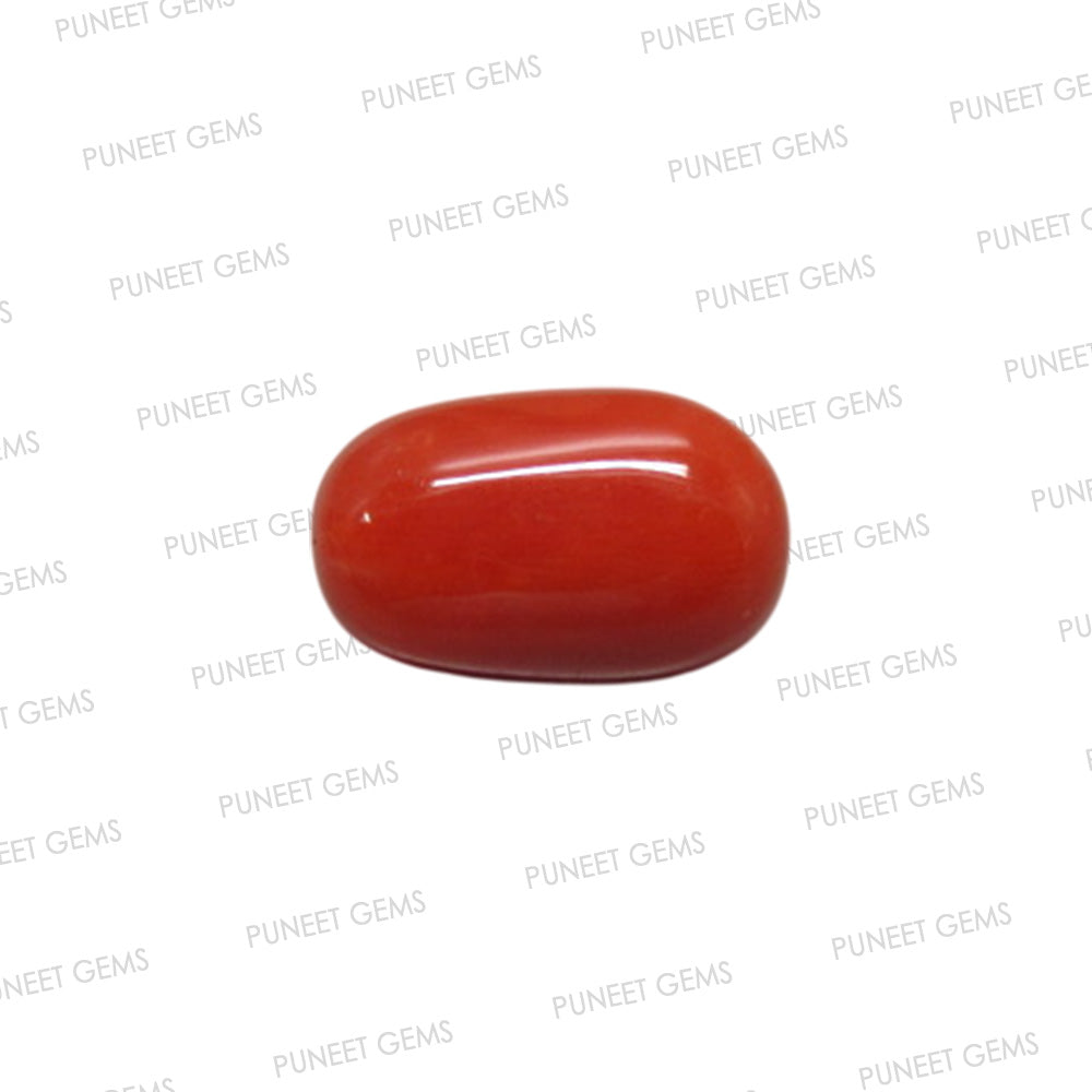 Natural Red Coral (Moonga) – Italy Origin – Certified & Untreated Gemstone for Mars Energy 4.57 CT