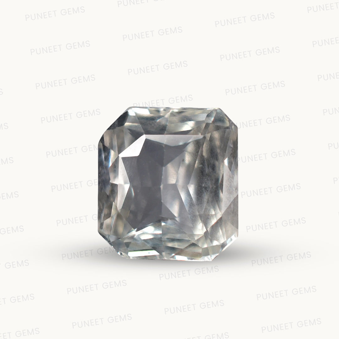 Natural White Sapphire Gemstone Online – Certified, Untreated & Ethically Sourced 2.17 CT
