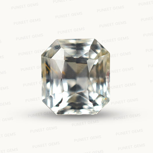 Natural White Sapphire Gemstone Online – Certified, Untreated & Ethically Sourced 2.55 CT
