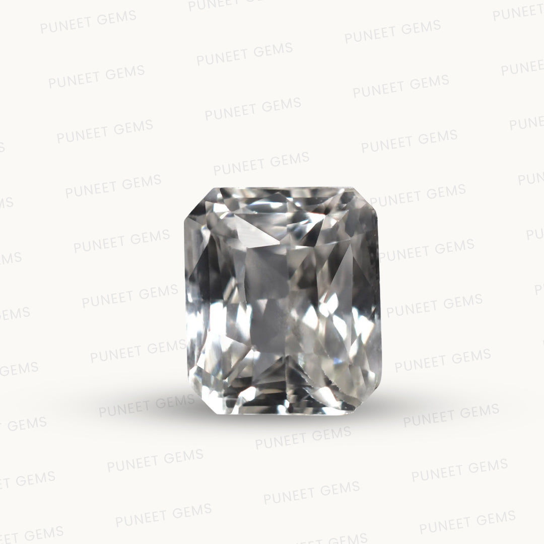Natural White Sapphire Gemstone Online – Certified, Untreated & Ethically Sourced 2.65 CT