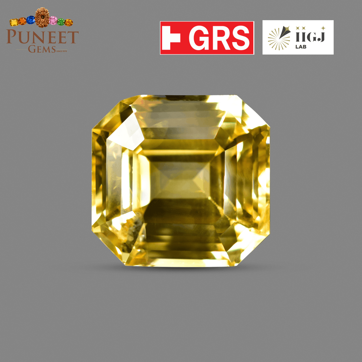 Natural Yellow Sapphire (Pukhraj) 20.07 Ct – Certified Premium Gemstone