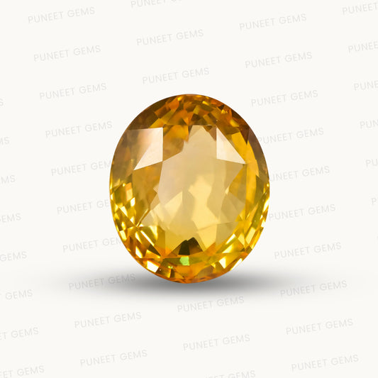 Natural Yellow Sapphire (Pukhraj) – Prosperity, Wisdom & Jupiter’s Blessing 20.48 CT
