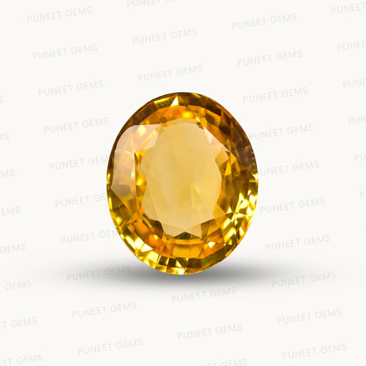 Natural Yellow Sapphire (Pukhraj) – Prosperity, Wisdom & Jupiter’s Blessing 22.91 CT