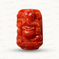 Coral Ganesh Gemstone Sculpture – Remover of Obstacles, Bringer of Strength & Success 25.73 CT