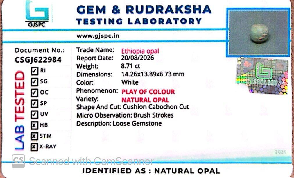 Ethiopian Opal Gemstones – Fire, Light & Mystical Beauty 8.71 CT