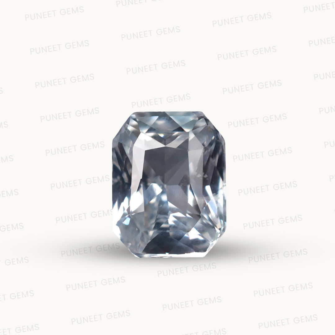 Natural White Sapphire Gemstone Online – Certified, Untreated & Ethically Sourced 3.05 CT