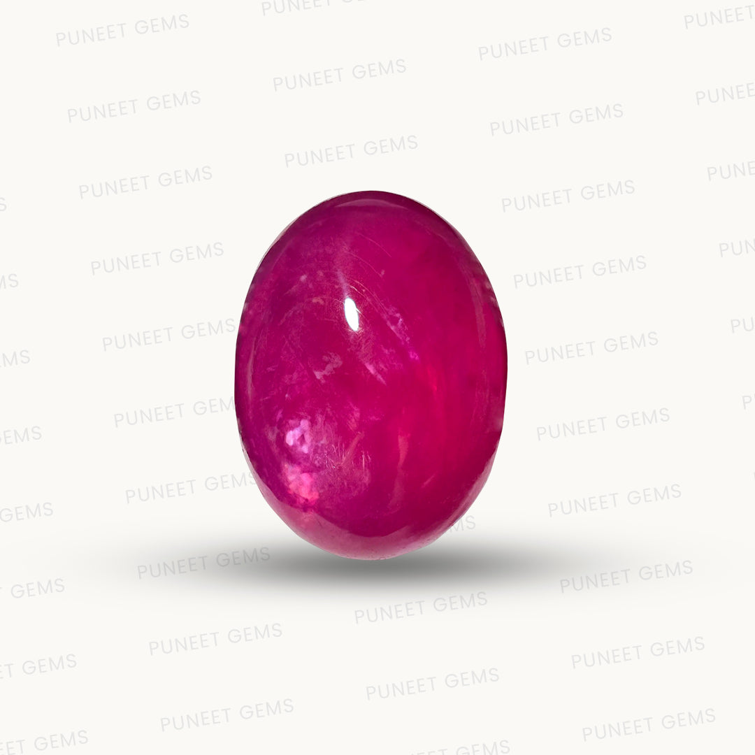 Natural Ruby Mozambique Pota – Premium Quality Uncut Ruby Gemstone | Certified Manik Stone 3.39 CT