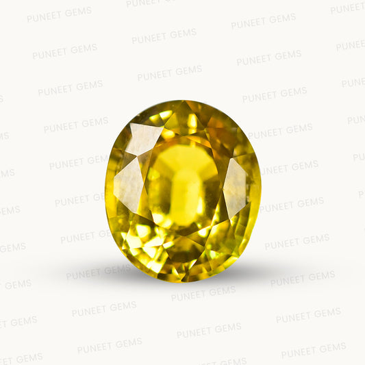 Natural Yellow Sapphire (Thailand) – Prosperity, Wisdom & Jupiter’s Blessing 3.40 CT