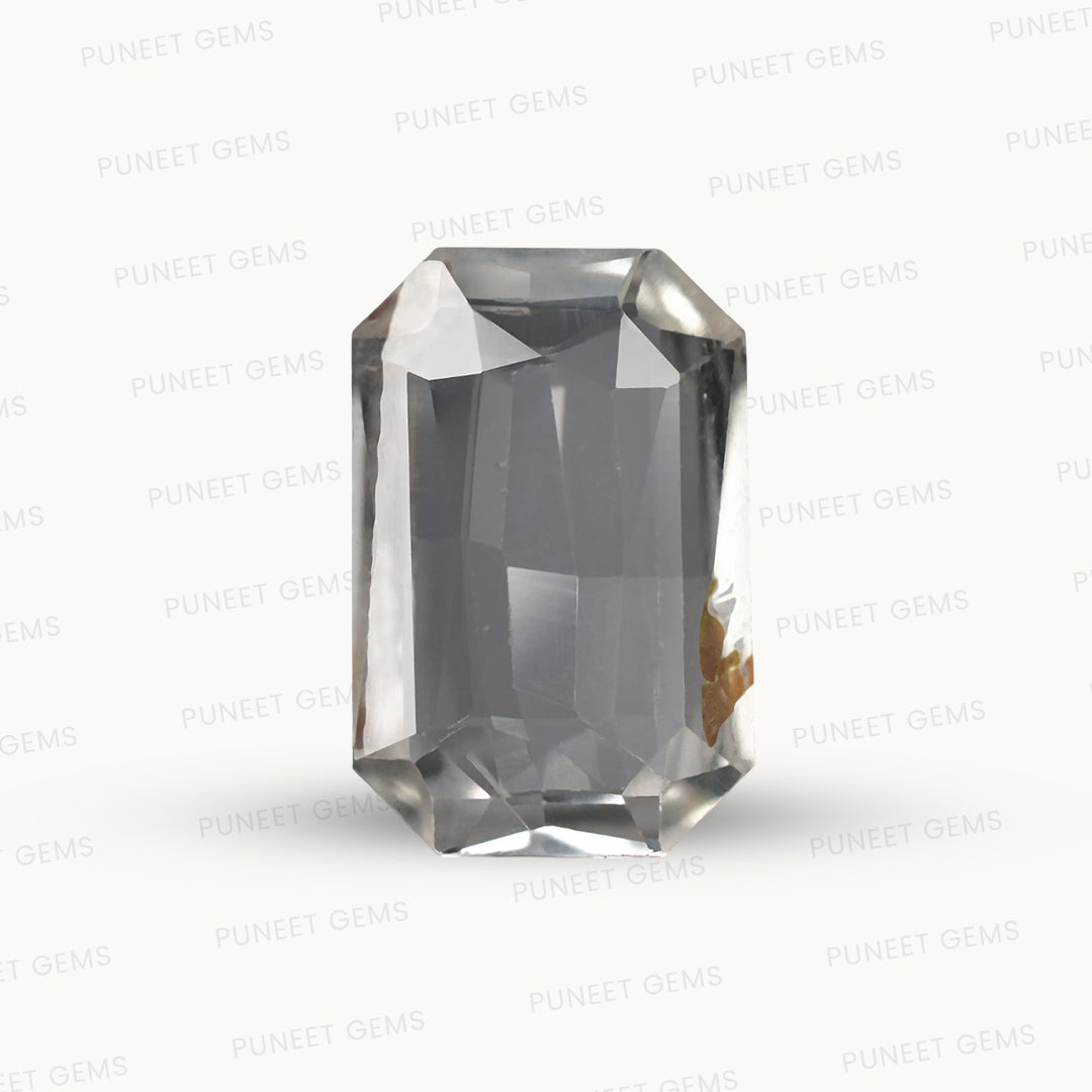 Natural White Sapphire Gemstone Online – Certified, Untreated & Ethically Sourced 3.41 CT