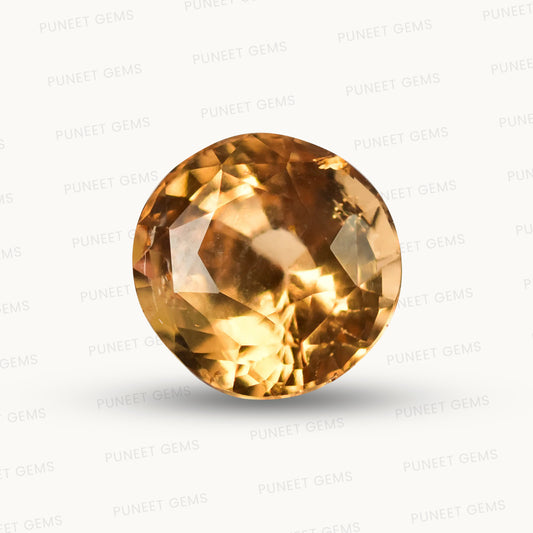 Siloni Gomed Gemstone – Natural Hessonite for Rahu Protection & Success 3.84 CT