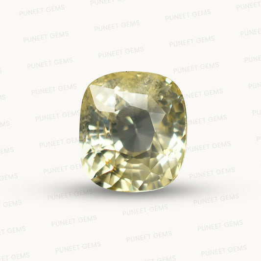 Natural Yellow Sapphire (Pukhraj) – Prosperity, Wisdom & Jupiter’s Blessing 3.89 CT
