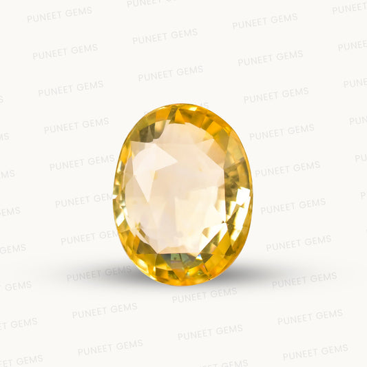 Natural Yellow Sapphire (Pukhraj) – Prosperity, Wisdom & Jupiter’s Blessing 36.57 CT