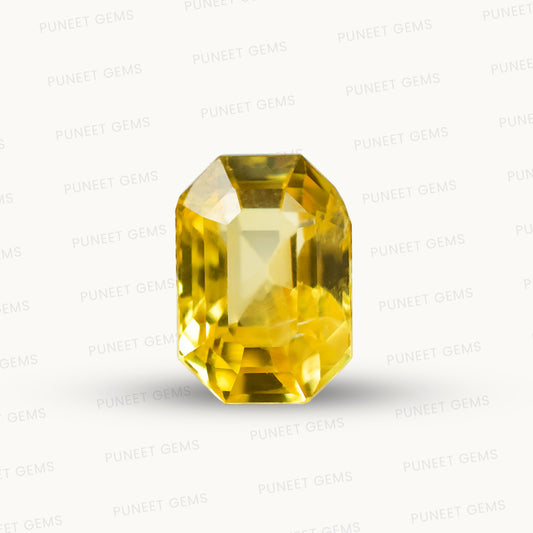 Natural Yellow Sapphire (Pukhraj) – Prosperity, Wisdom & Jupiter’s Blessing 4.04 CT