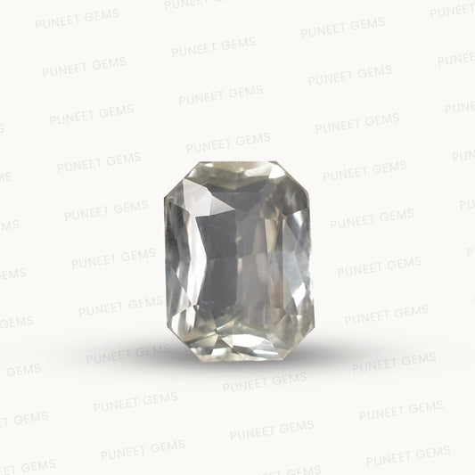 Natural(H) White Sapphire Gemstone Online – Certified & Ethically Sourced 4.06 CT