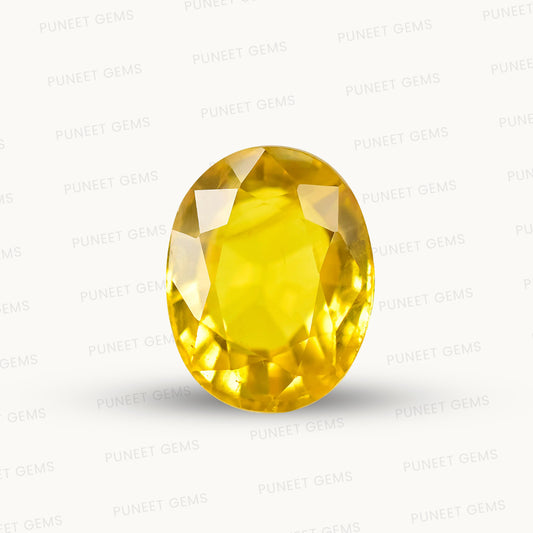 Natural Yellow Sapphire (Thailand) – Prosperity, Wisdom & Jupiter’s Blessing 4.09 CT