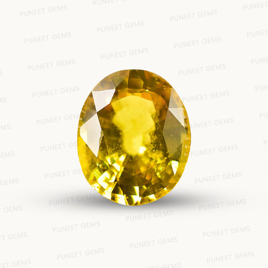 Natural Yellow Sapphire (Thailand) – Prosperity, Wisdom & Jupiter’s Blessing 4.10 CT