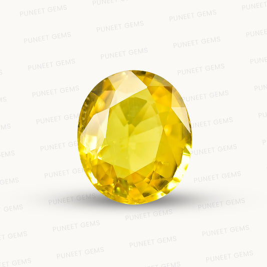 Natural Yellow Sapphire (Thailand) – Prosperity, Wisdom & Jupiter’s Blessing 4.15 CT