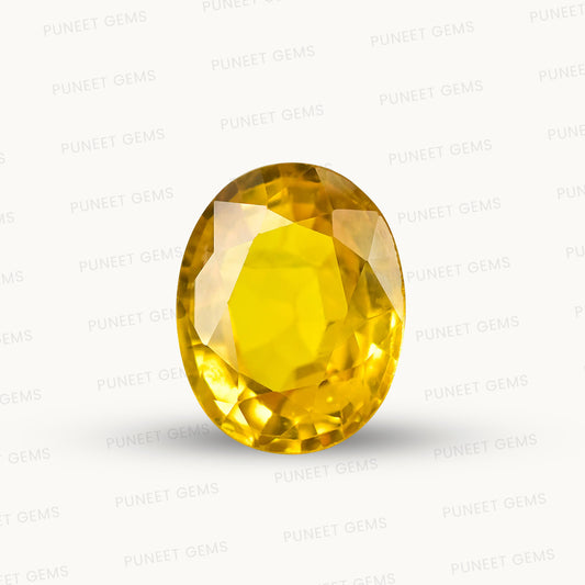Natural Yellow Sapphire (Thailand) – Prosperity, Wisdom & Jupiter’s Blessing 4.26 CT