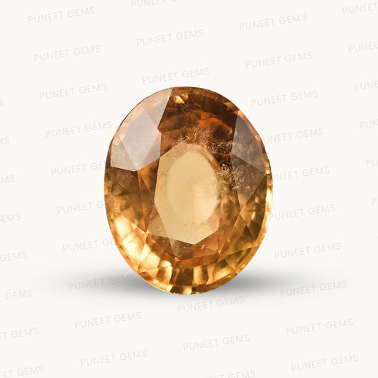 Siloni Gomed Gemstone – Natural Hessonite for Rahu Protection & Success 4.30 CT